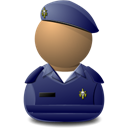 Elite Captain Blue Shielded Emoticon