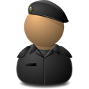 Elite Captain Black Emoticon