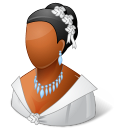 Wedding Bride Dark Emoticon