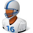 Sport Football Player Male Dark Emoticon