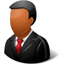 Office Customer Male Dark Emoticon