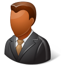 Office Client Male Dark Emoticon