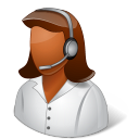 Occupations Technical Support Representative Female Dark Emoticon