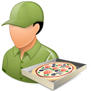 Occupations Pizza Deliveryman Male Light Emoticon