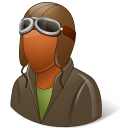 Occupations Pilot Oldfashioned Male Dark Emoticon