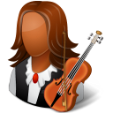 Occupations Musician Female Dark Emoticon