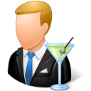 Occupations Bartender Male Light Emoticon