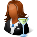 Occupations Bartender Female Dark Emoticon
