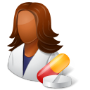 Medical Pharmacist Female Dark Emoticon