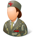 Medical Army Nurse Female Light Emoticon