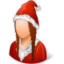 Historical Santa Claus Female Emoticon