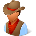 Historical Cowboy Emoticon