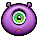 Alien Sad Emoticon