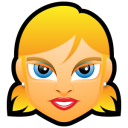 Female Face Fe 5 Blonde Emoticon