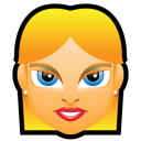 Female Face Fe 4 Blonde Emoticon