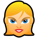 Female Face Fe 3 Blonde Emoticon