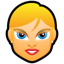 Female Face Fe 2 Blonde Emoticon