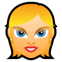 Female Face Fe 1 Blonde Emoticon