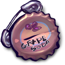 Things Grape Soda Safety Pin Emoticon