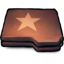 Folder Brown Star Emoticon