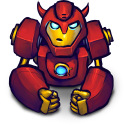 Comics Hero Red 2 Emoticon