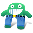 Creature Green Blue Pants Emoticon