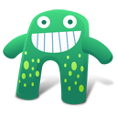 Creature Green Blue Emoticon