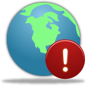 Globe Warning Emoticon