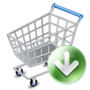 Shop Cart Down Emoticon