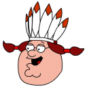 Peter Griffin Indian Head Emoticon