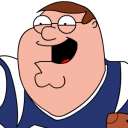 Peter Griffin Football Zoomed 2 Emoticon