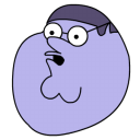 Peter Griffin Blueberry Head Emoticon