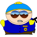 Cartman Cop Zoomed Emoticon