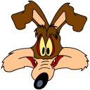 Wile E Coyote Smiling Emoticon