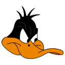 Daffy Duck Angry Emoticon