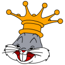 Bugs Bunny King Emoticon
