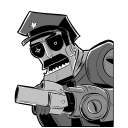 Robot Axe Cop Emoticon