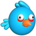 Bird Blue Emoticon