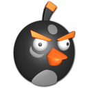 Bird Black Emoticon