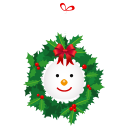 Snowman Wreath Emoticon