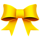 Ribbon Yellow Emoticon