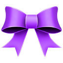 Ribbon Purple Emoticon