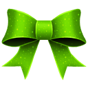 Ribbon Green Pattern Emoticon