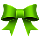 Ribbon Green Emoticon