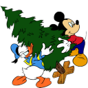 Mickey Mouse Donald Christmas Emoticon