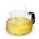 Glass Teapot Yellow Emoticon