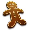 Gingerbread Man Emoticon