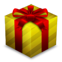 Gift Box Gold Emoticon