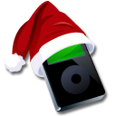 Ipod Black Santaclaus Emoticon