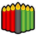 Kwanzaa Candles Emoticon